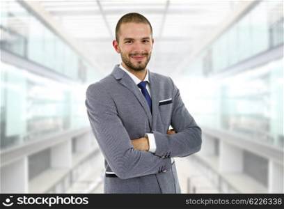 young business happy man at the office
