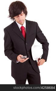 Young business man at phone