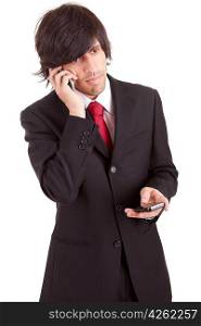 Young business man at phone