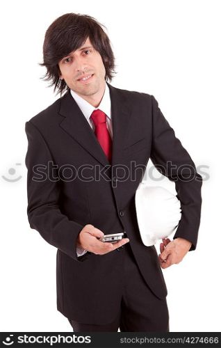 Young business man at phone