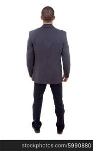 young business man full body from back