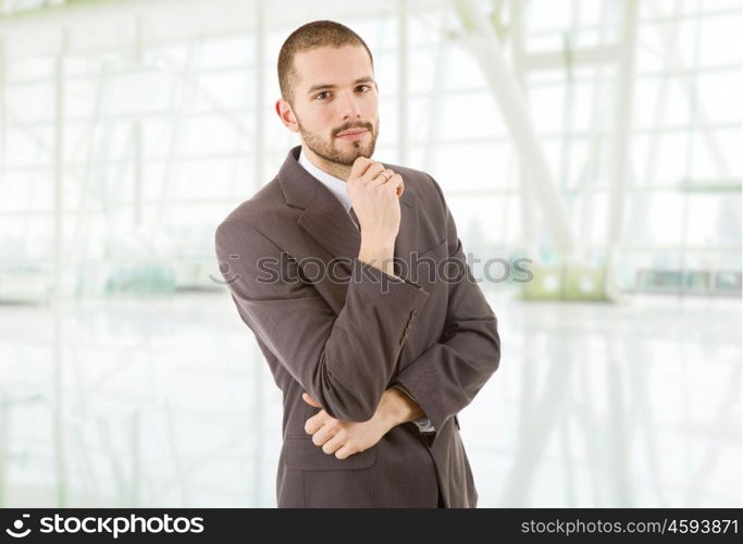 young business man portrait at the office