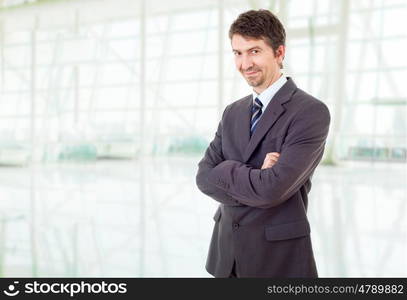 young business man portrait at the office