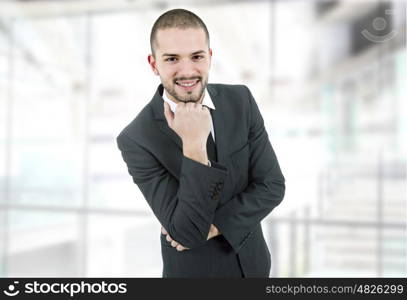 young business man portrait at the office