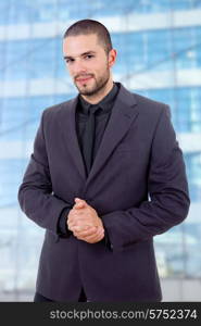 young business man portrait at the office