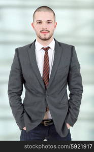 young business man portrait at the office