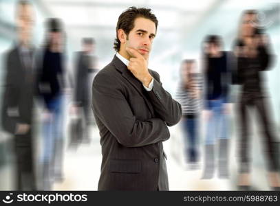 young business man portrait at the office