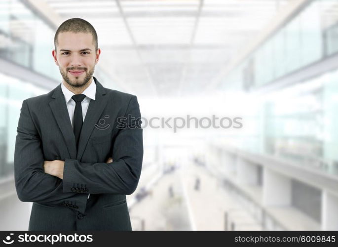 young business man portrait at the office