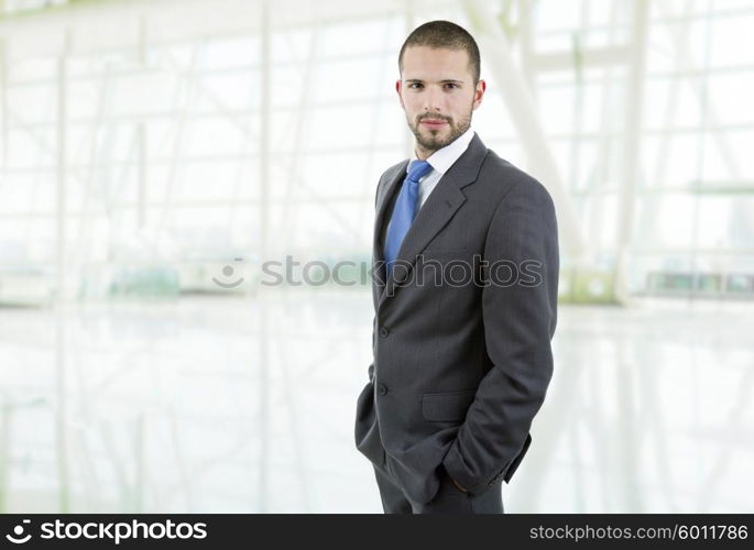 young business man portrait at the office