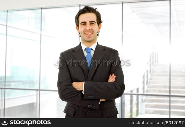 young business man portrait at the office