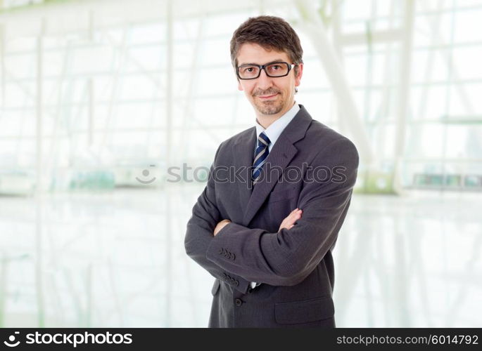 young business man portrait at the office