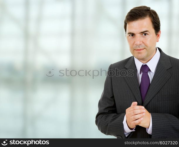 young business man portrait at the office