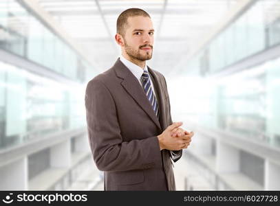 young business man portrait at the office