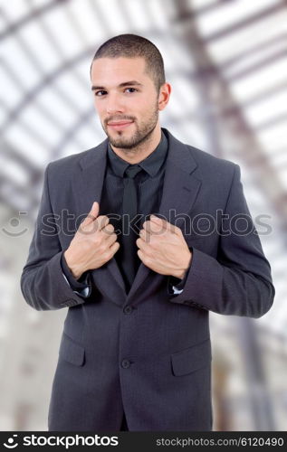 young business man portrait at the office