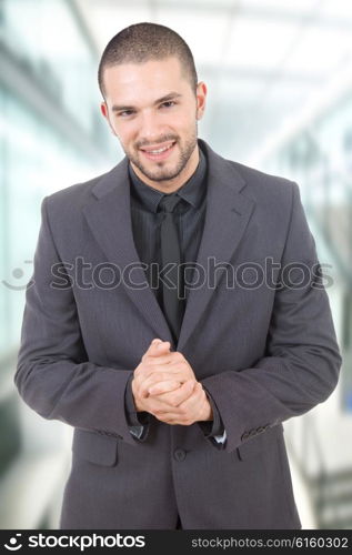 young business man portrait at the office