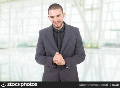 young business man portrait at the office