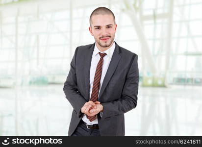 young business man portrait at the office