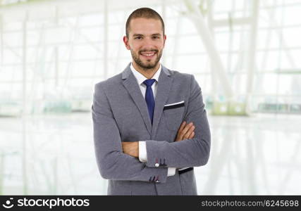 young business man portrait at the office