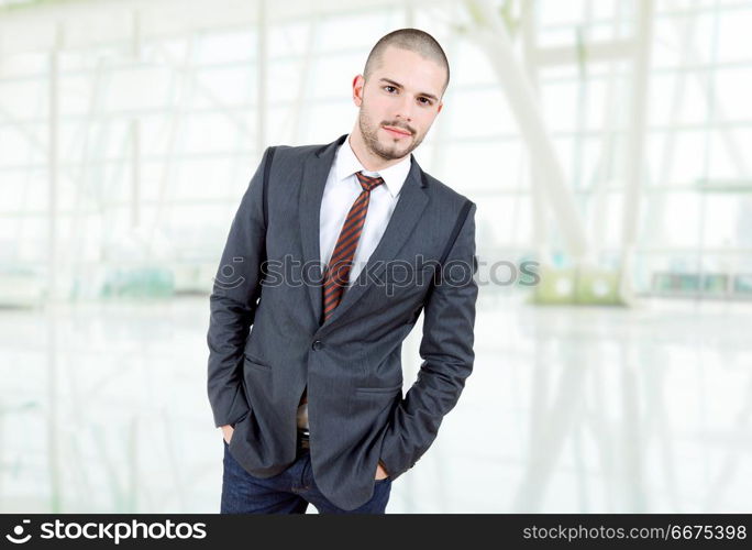 young business man portrait at the office. business man