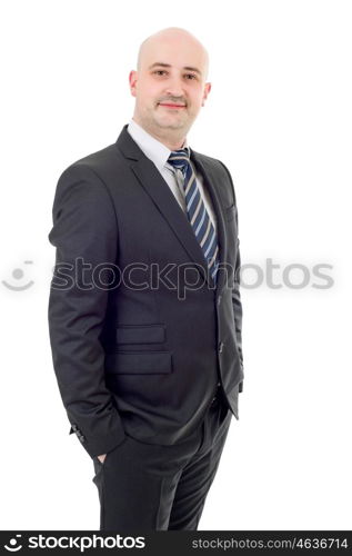 young business man portrait isolated on white