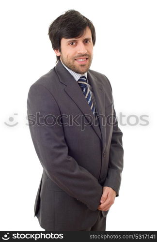 young business man portrait isolated on white