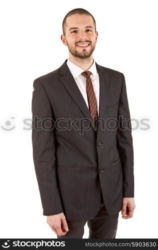 young business man portrait isolated on white