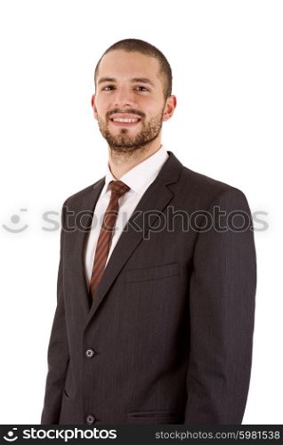 young business man portrait isolated on white