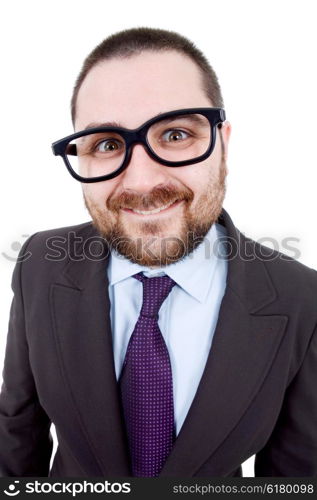 young business man portrait isolated on white