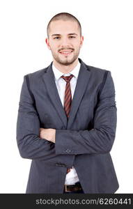 young business man portrait isolated on white