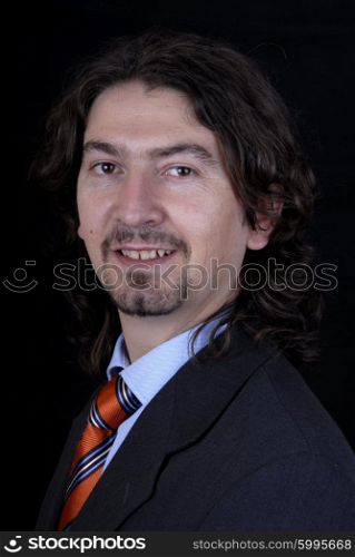 young business man portrait on white background