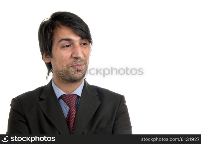 young business men portrait isolated on white