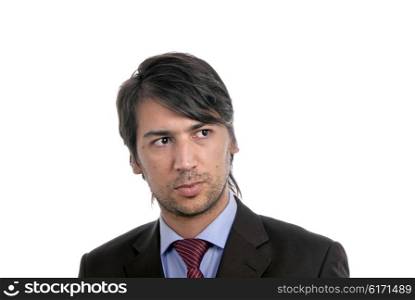 young business men portrait isolated on white.