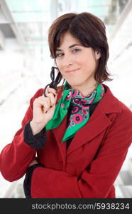 young business woman portrait at the office