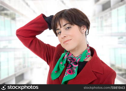 young business woman portrait at the office