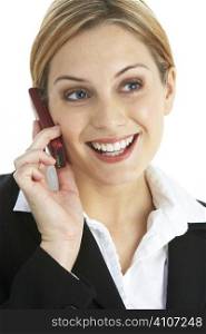 Young Business Woman Using Mobile Phone