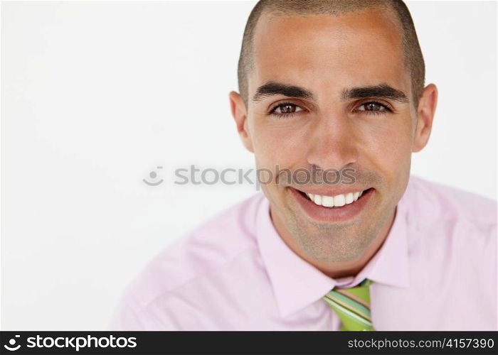 Young businessman head and shoulders