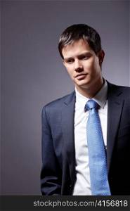 Young businessman in a business suit