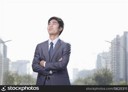 Young Businessman Looking Away
