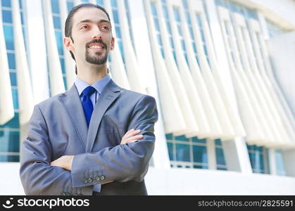 Young businessman on the street