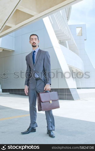 Young businessman on the street