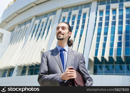 Young businessman on the street