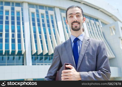 Young businessman on the street