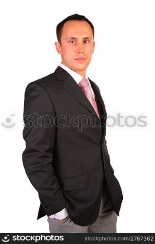 young businessman posing