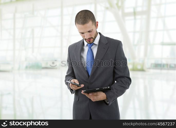 young businessman with a tablet pc, at the office