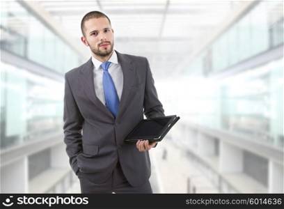 young businessman with a tablet pc at the office