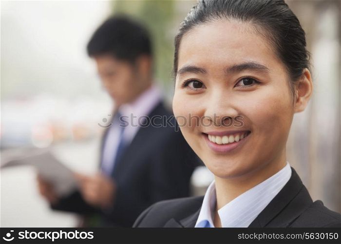Young Businesswoman in Beijing, China, close-up portrait