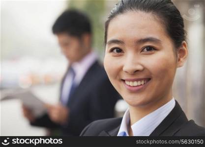 Young Businesswoman in Beijing, China, close-up portrait