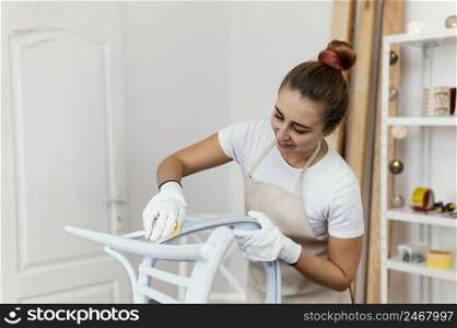 young businesswoman owner working 9