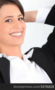 young businesswoman smiling