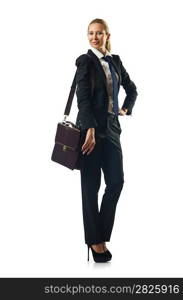 Young businesswoman with briefcase